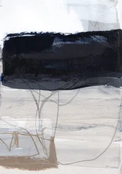 Bloc noir abstrait et calme